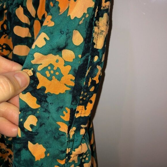 TYR Sport Mens Large Green Floral Elastic Waist Pockets Swim Shorts Trunks Sz L - Picture 7 of 10